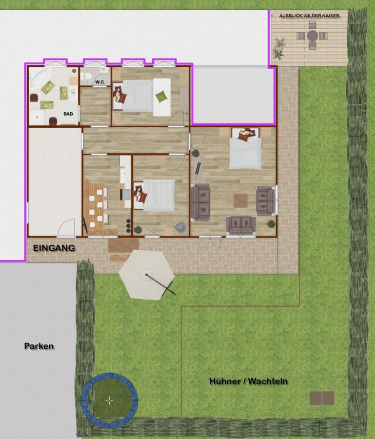 אלמאו Oberachen Apartment מראה חיצוני תמונה